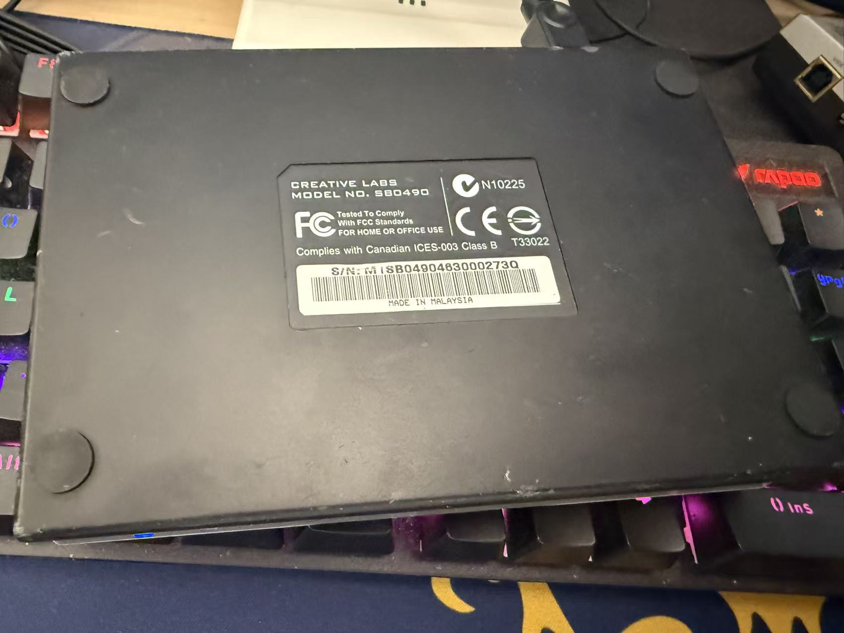 Creative Labs Live! 24-bit External Sound Blaster Model SB0490 Sound Card  #2730