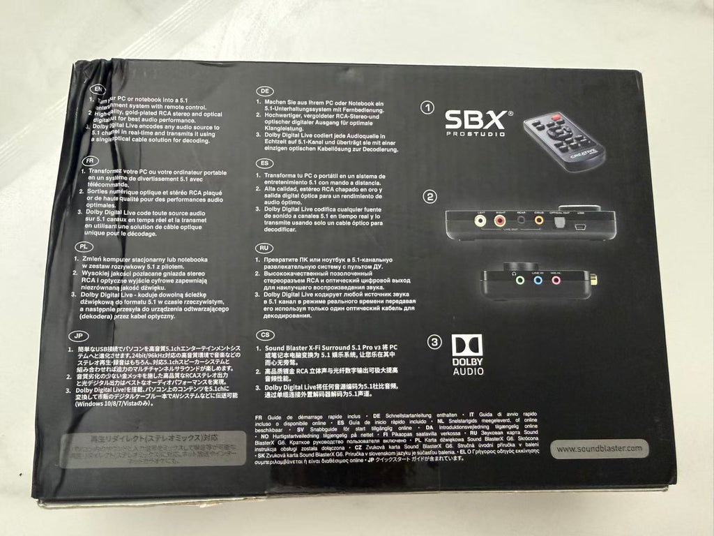 Creative Sound Blaster X-Fi Pro 5.1 USB Sound Card New & Sealed