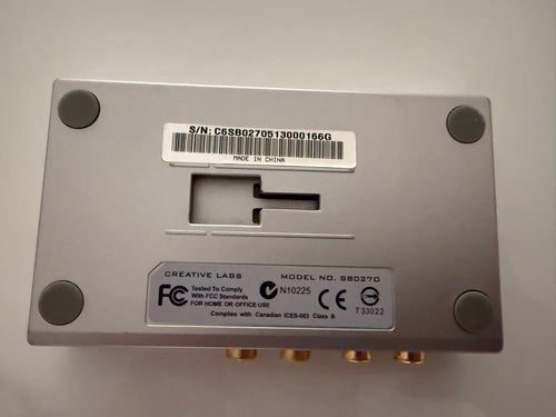 Creative Labs External Sound Blaster Model SB0270 Withe *Made in China*