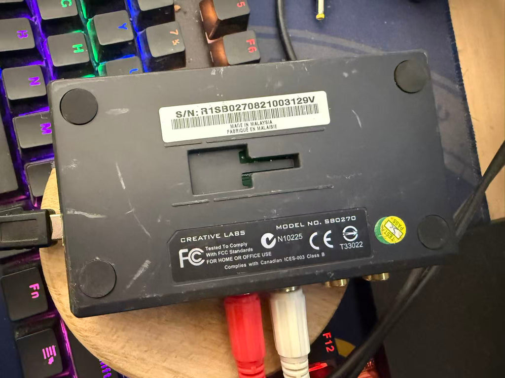 Creative Labs External Sound Blaster Model SB0270 Sound Card #129V