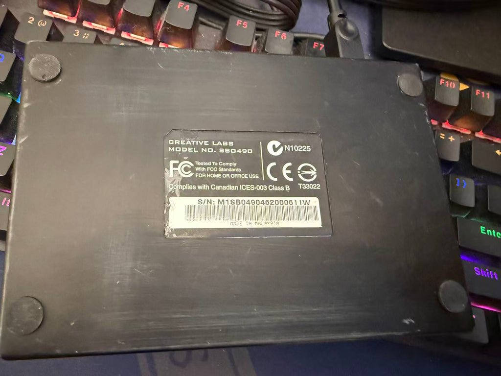 Creative Labs Live! 24-bit External Sound Blaster Model SB0490 Sound Card  #611w