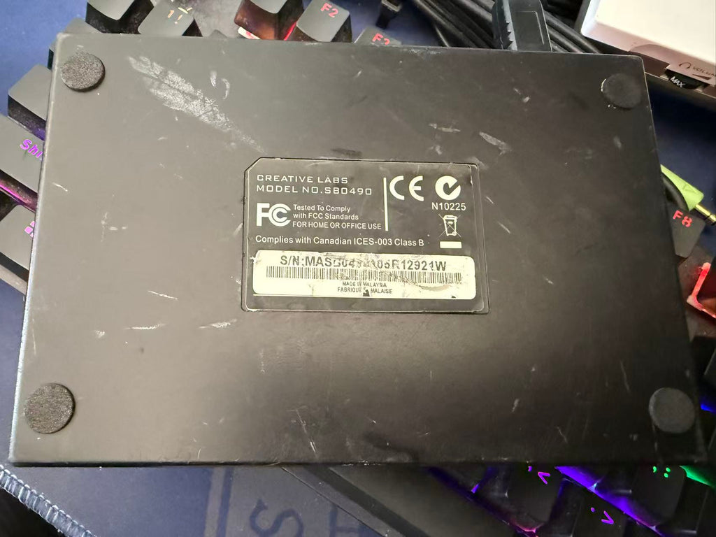 Creative Labs Live! 24-bit External Sound Blaster Model SB0490 Sound Card  #921W