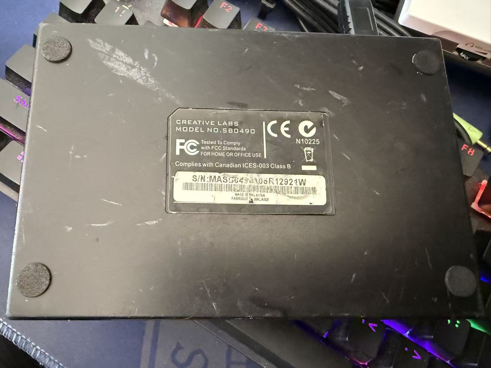 Creative Labs Live! 24-bit External Sound Blaster Model SB0490 Sound Card  #921W