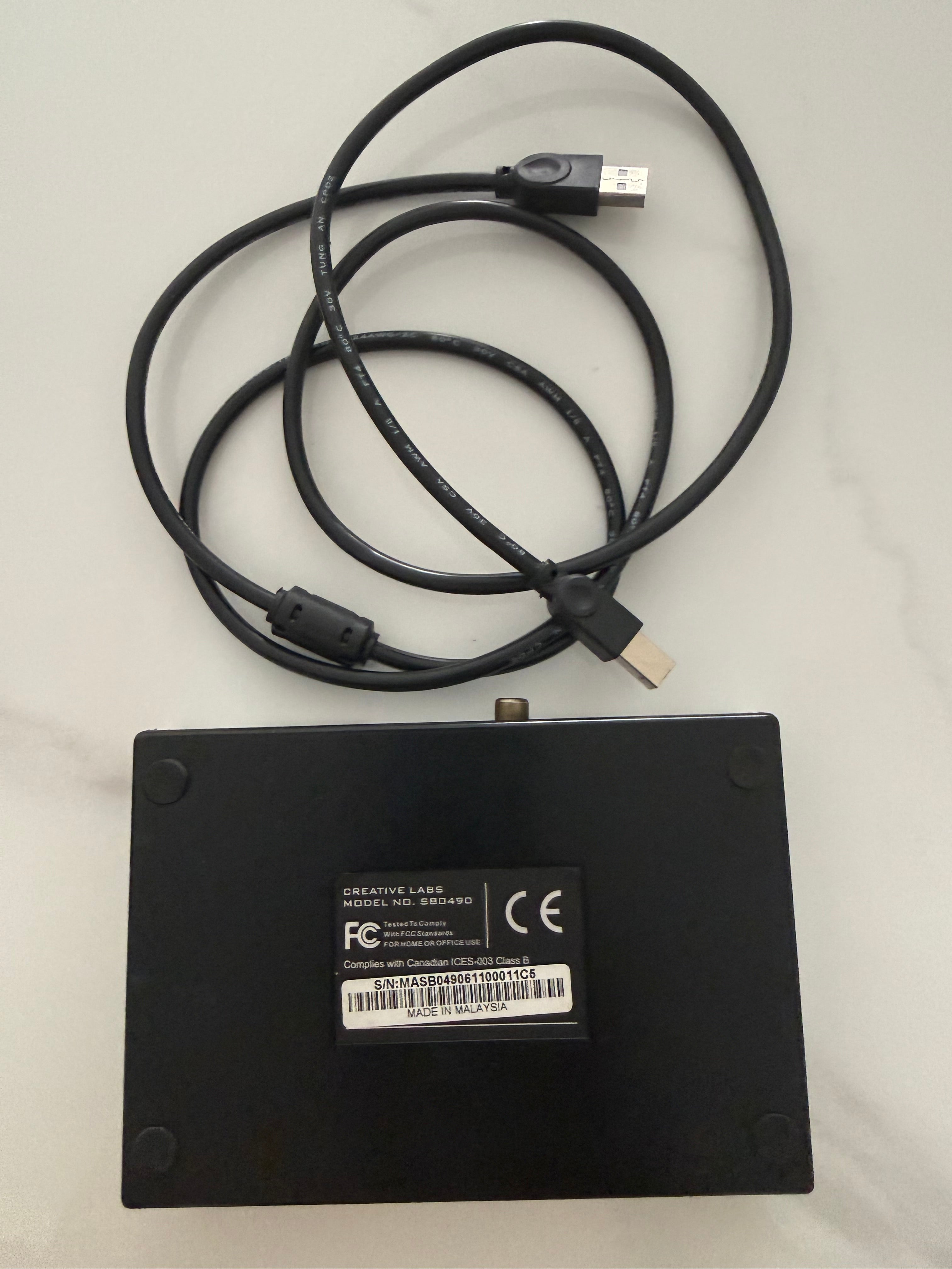 Creative Labs External Sound Blaster Model SB490 Sound Card #011C5