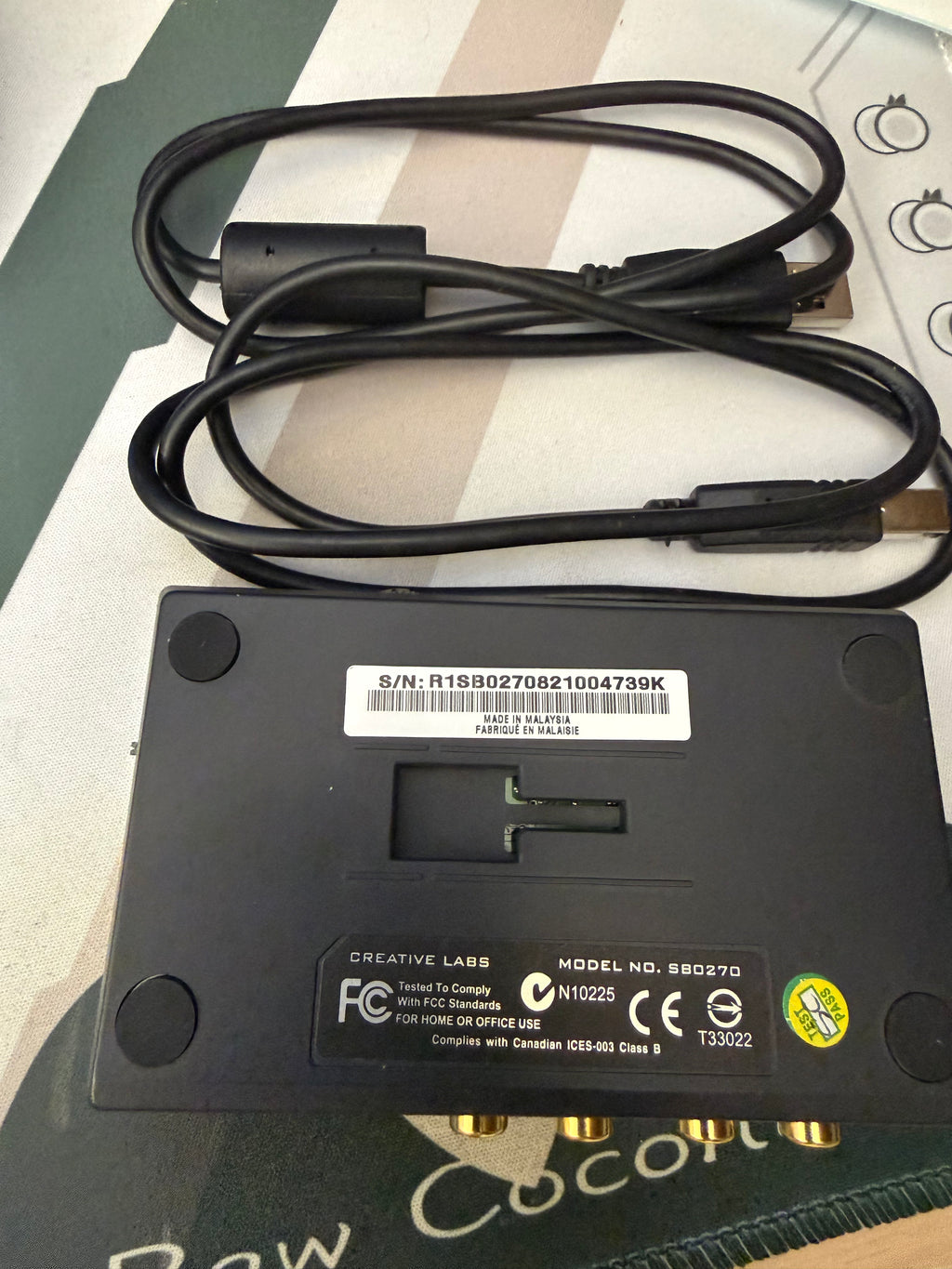 Creative Labs External Sound Blaster Model SB0270 #4739K
