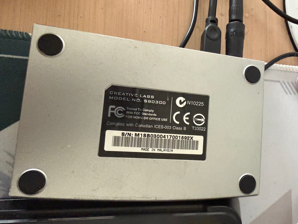 Creative Labs External Sound Blaster Model SB0300 #1892X