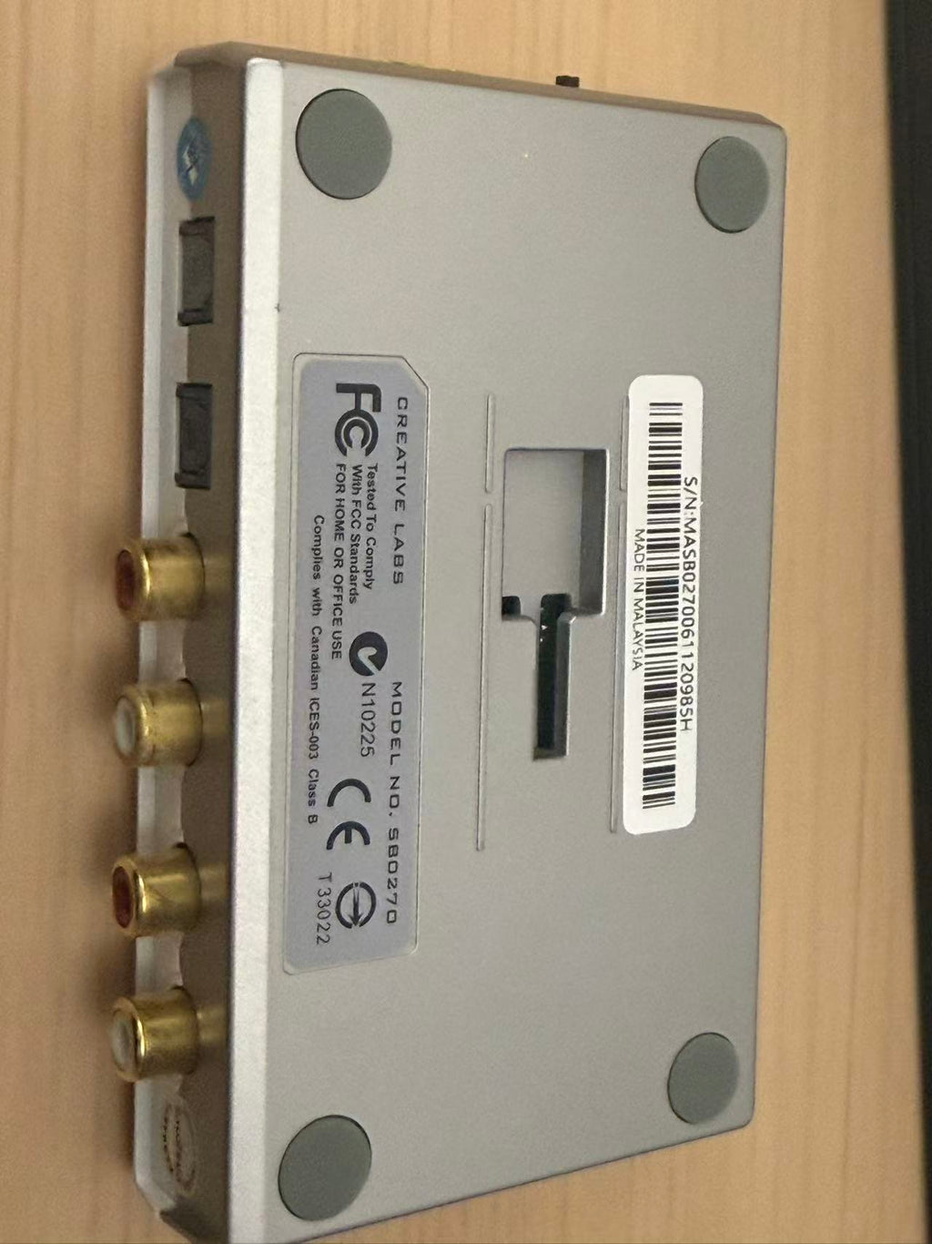 Creative Labs External Sound Blaster Model SB0270 Withe