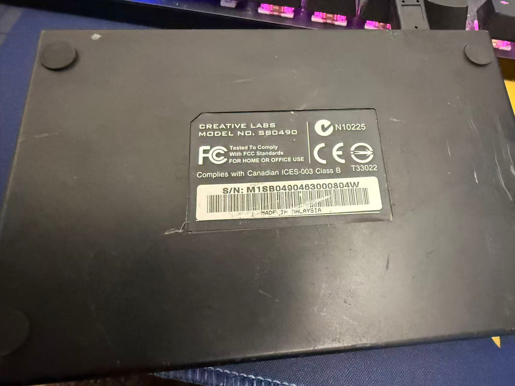 Creative Labs Live! 24-bit External Sound Blaster Model SB0490 Sound Card  #804W