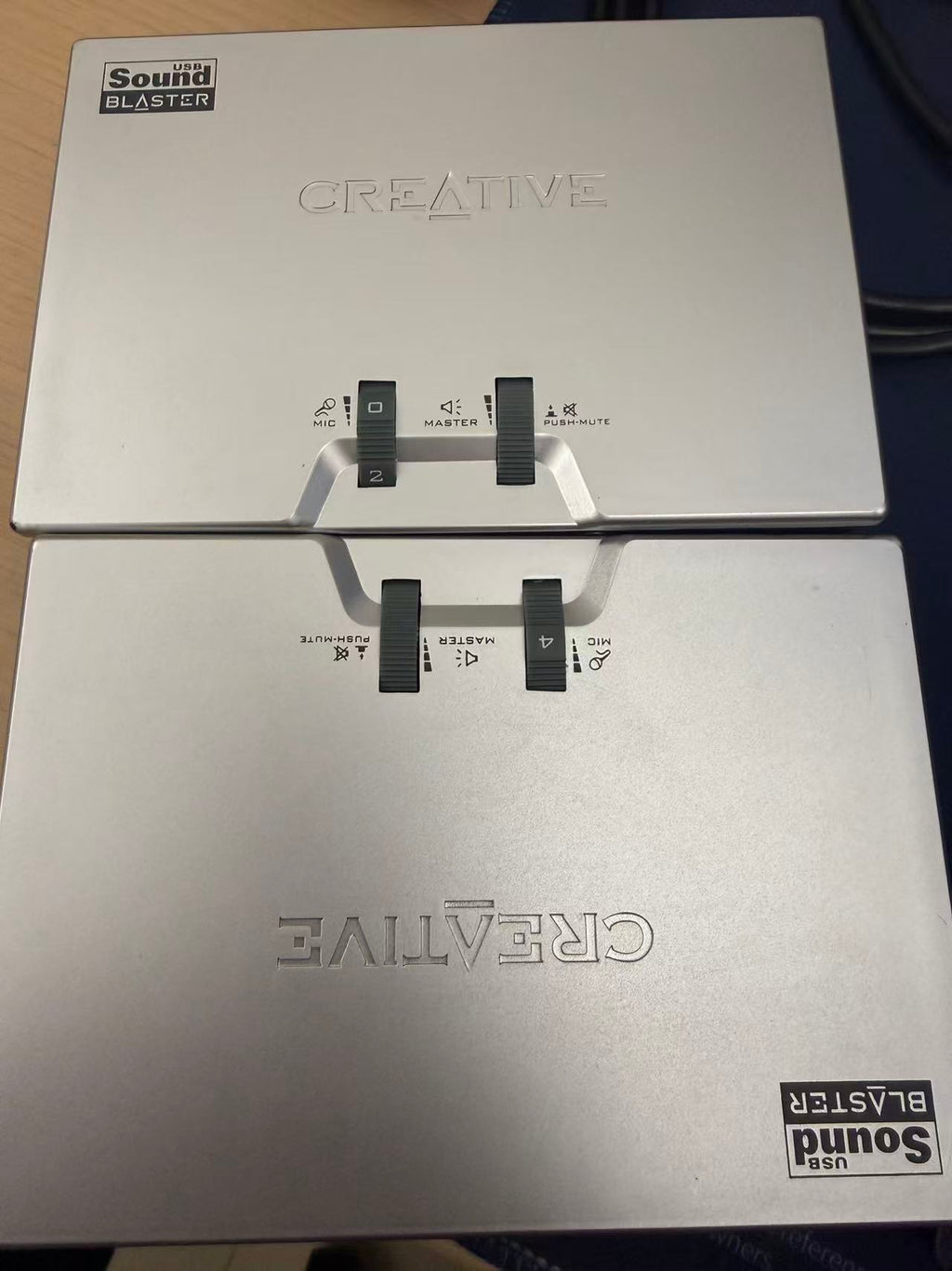 Lot of 2 Creative Labs Live! 24-bit External Sound Blaster Model SB0490 Very Clear